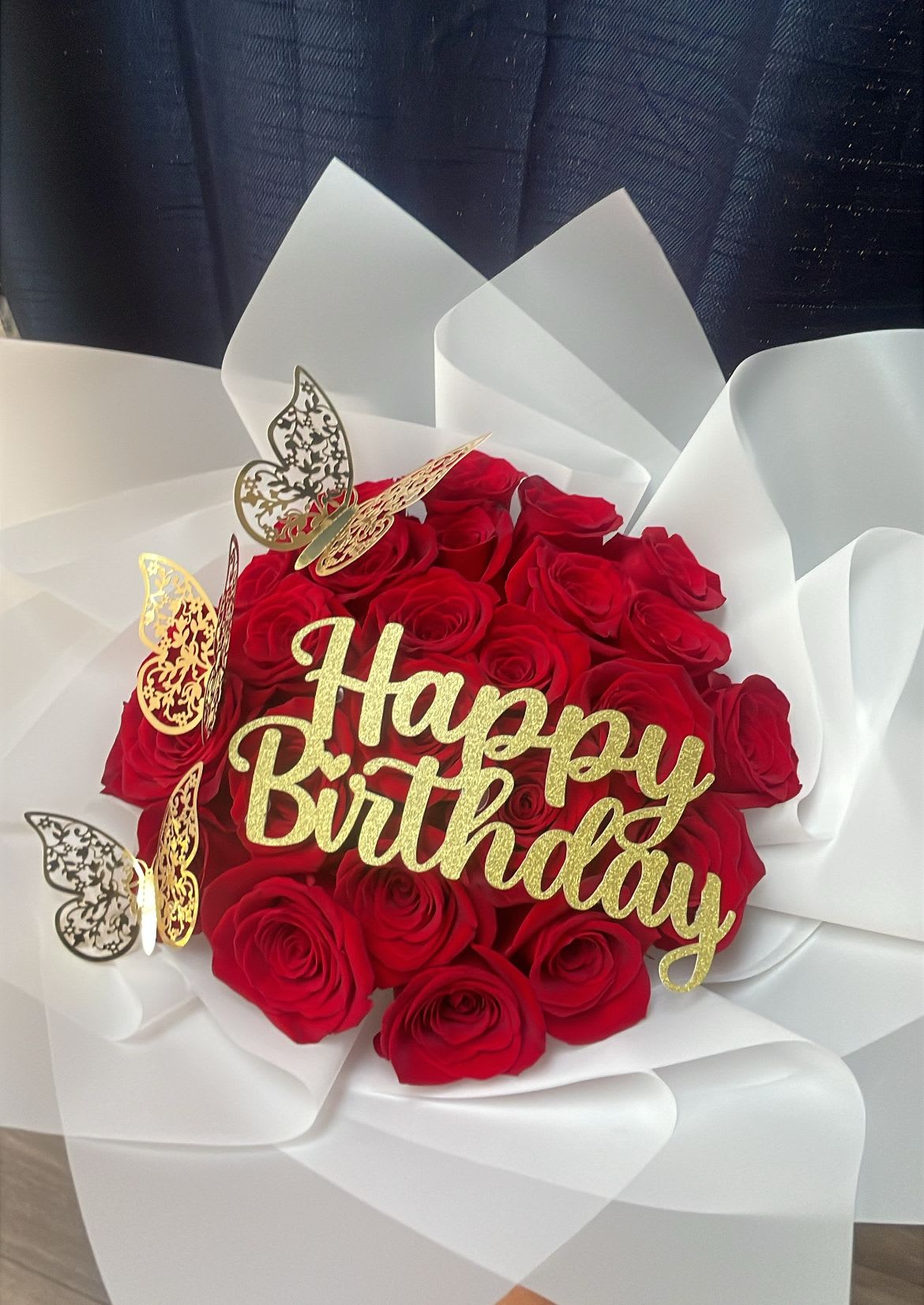 Happy Birthday 24 roses  - 24 Roses Bouquet 