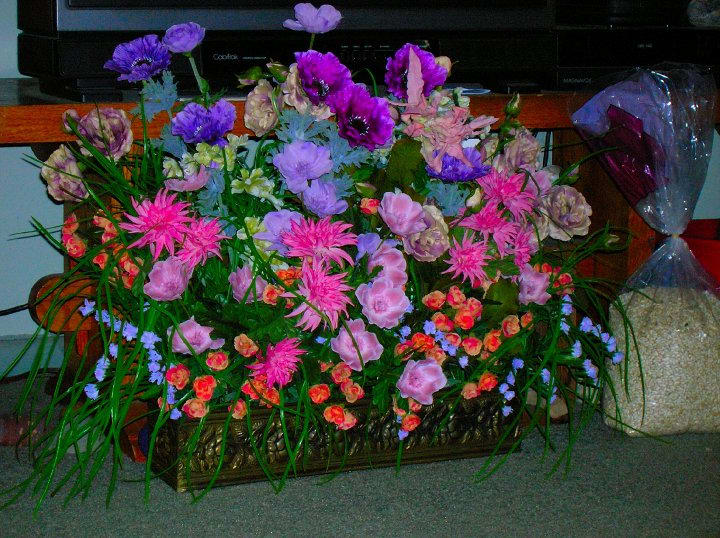 Delightful Silk Window Box - Floral Mix by Flowers Flowers ...