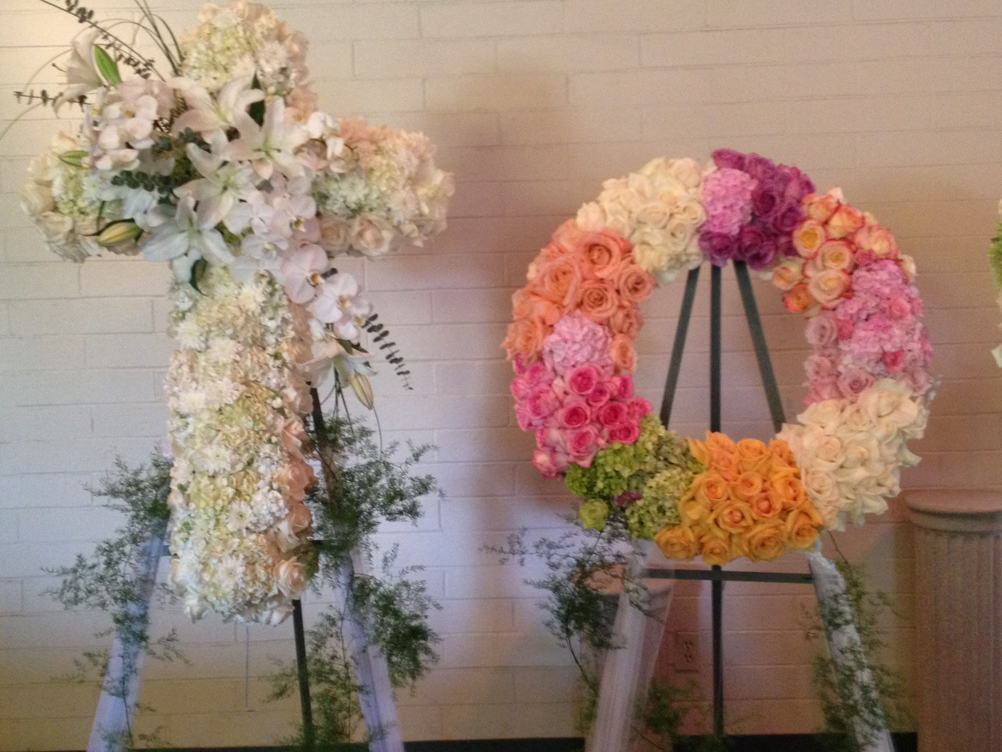 funeral cross / wreath in Los Angeles, CA La Fleur by Tracy