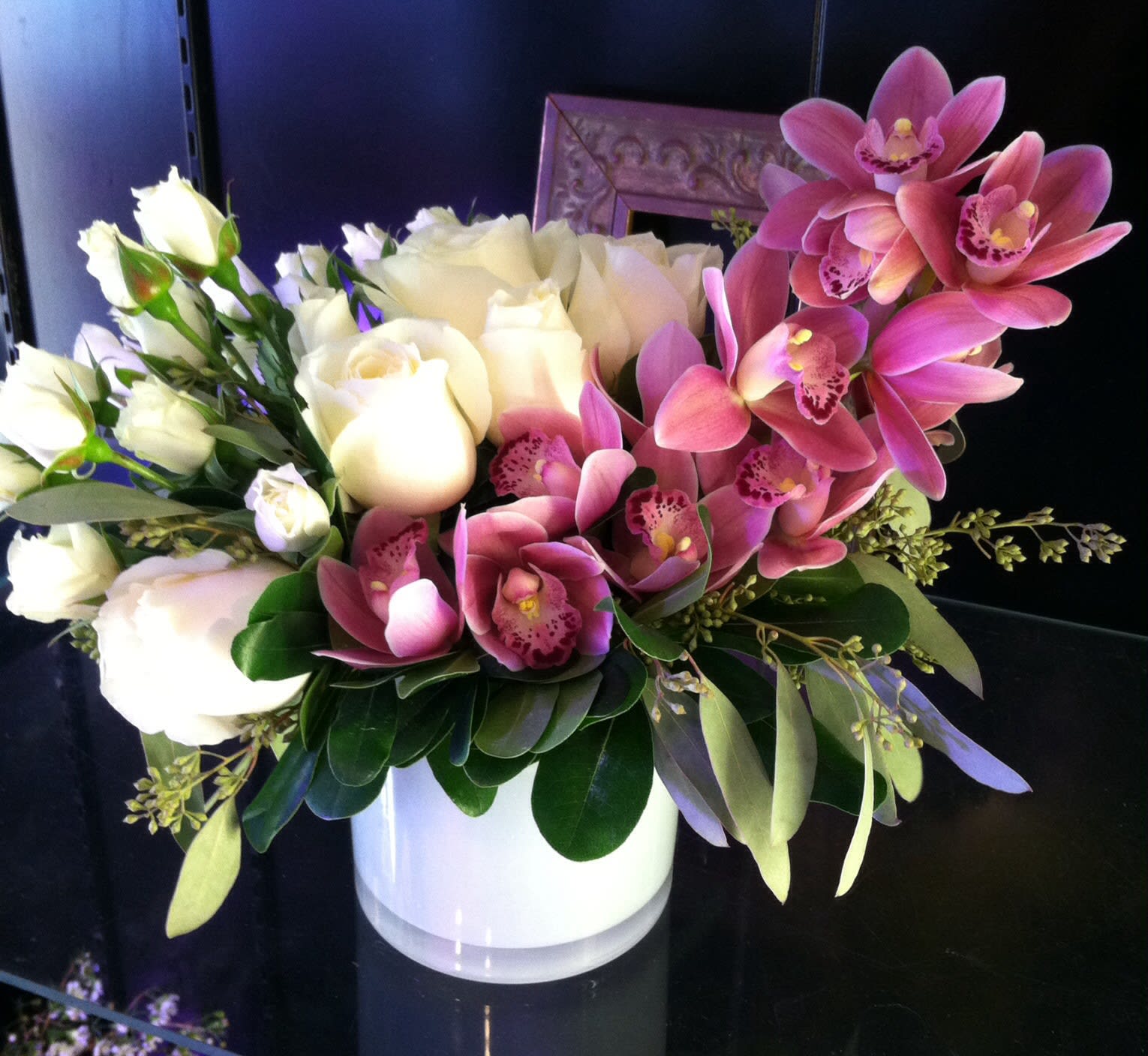 Elegant Orchids And Roses By Bethel Flower Market