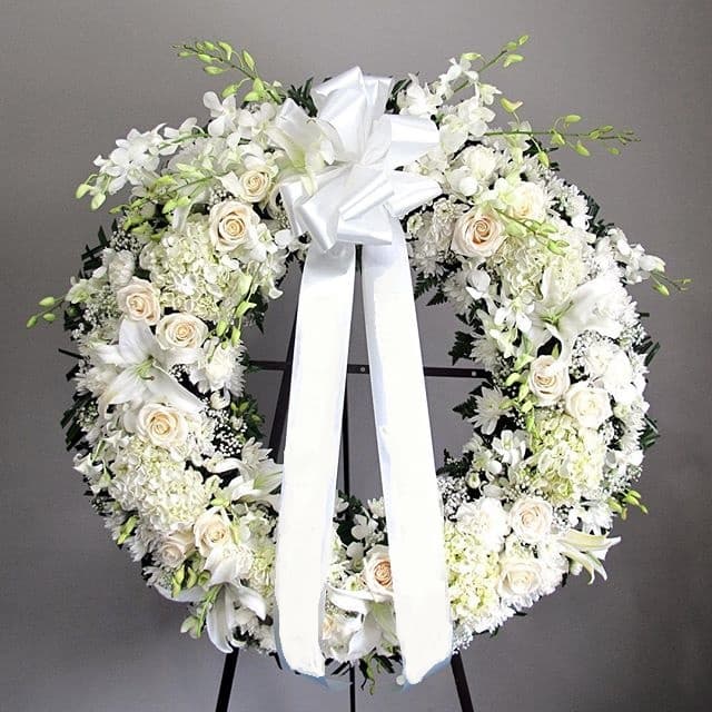 real flower wreath