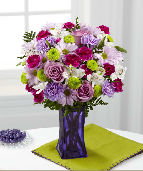Purple Pop Bouquet In New Orleans La Mona S Accents