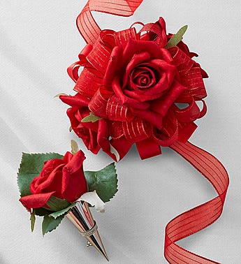 red corsage