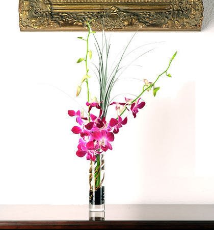 Blooming Orchid Bud Vase In Newport Beach Ca Blooms And Bears Florist