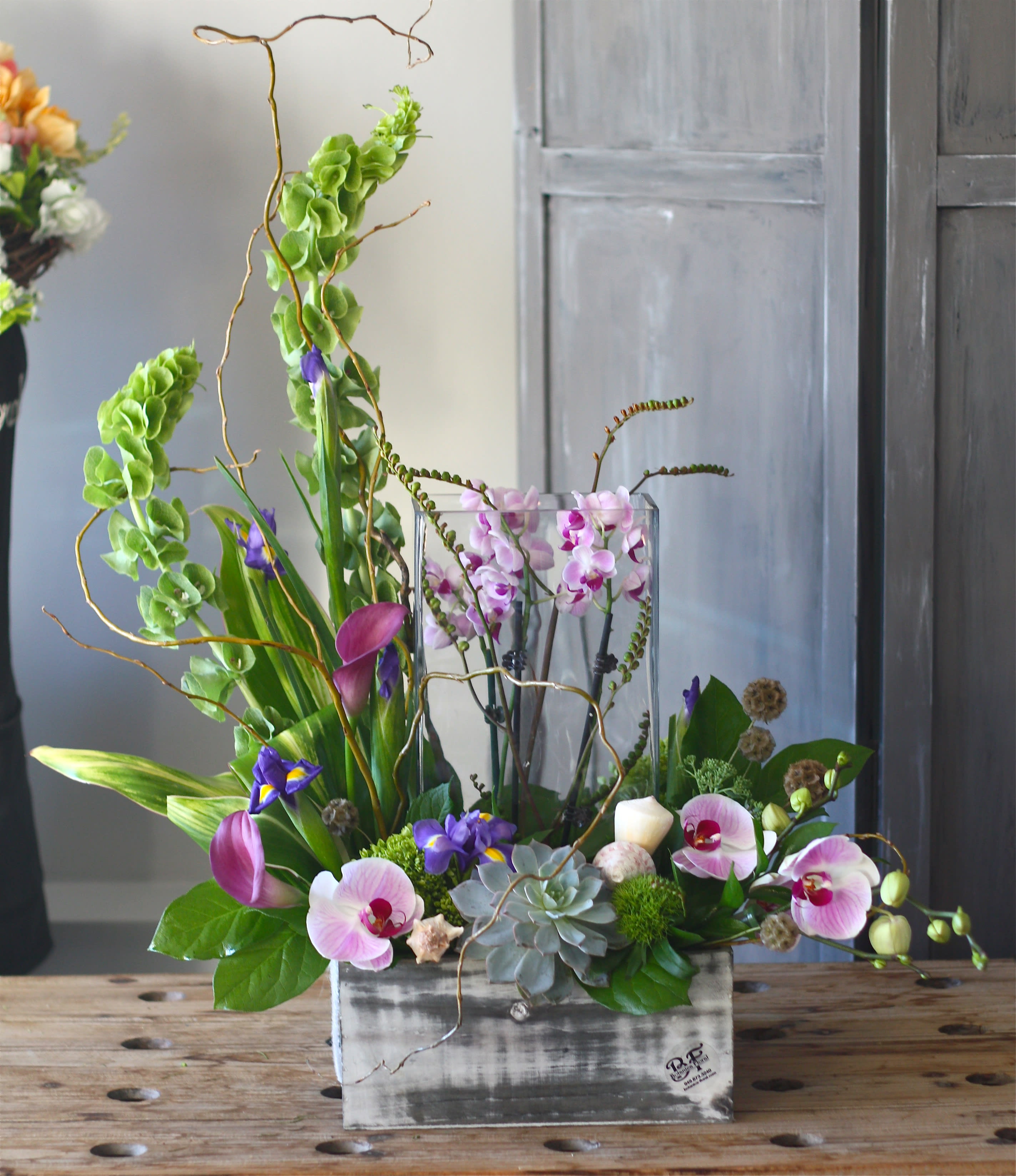 Orchids In Glass In Corona Del Mar Ca Botanica Floral