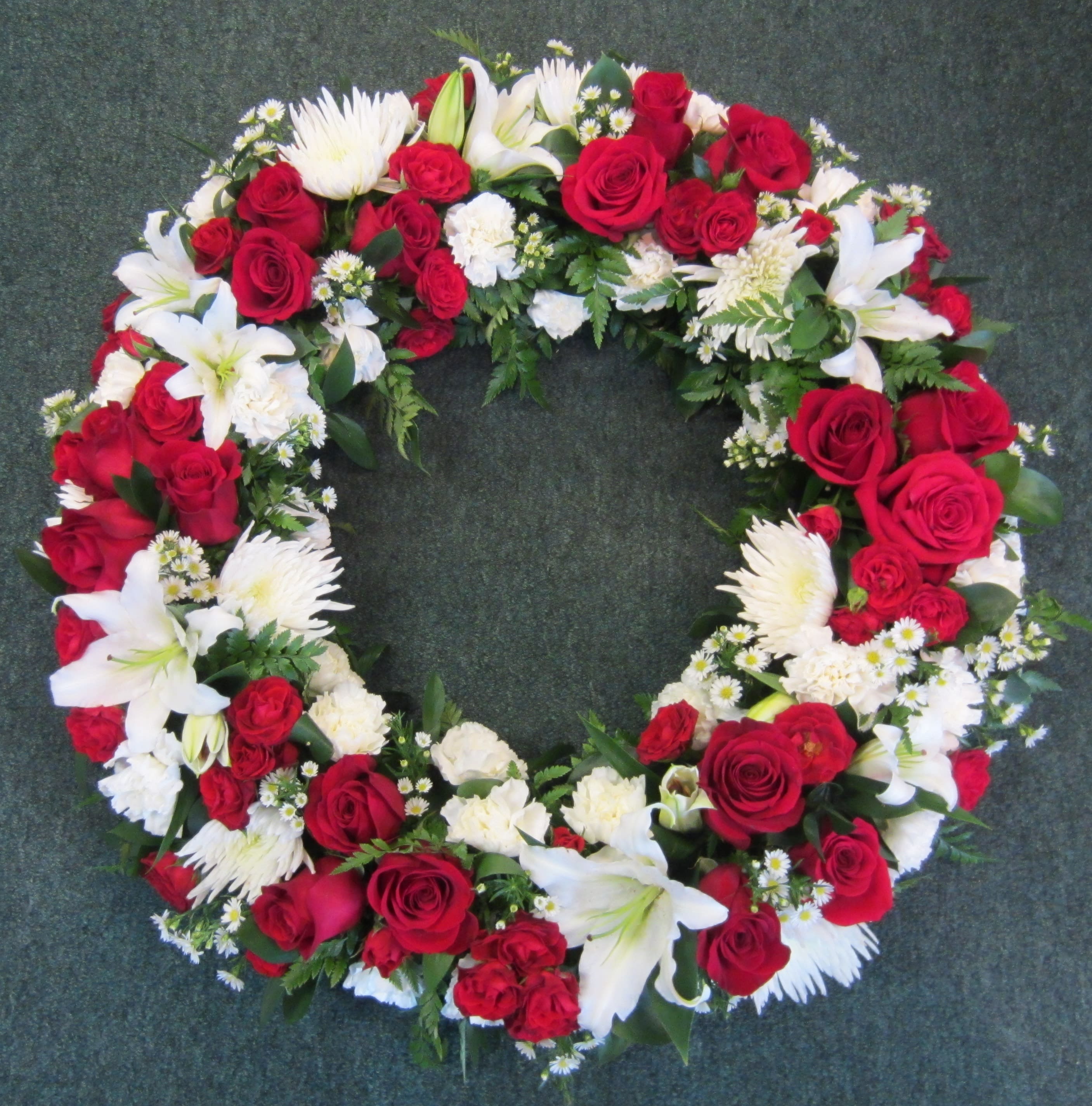 Evans Memories To Treasure Funeral Wreath in Peabody, MA Evans Flowers