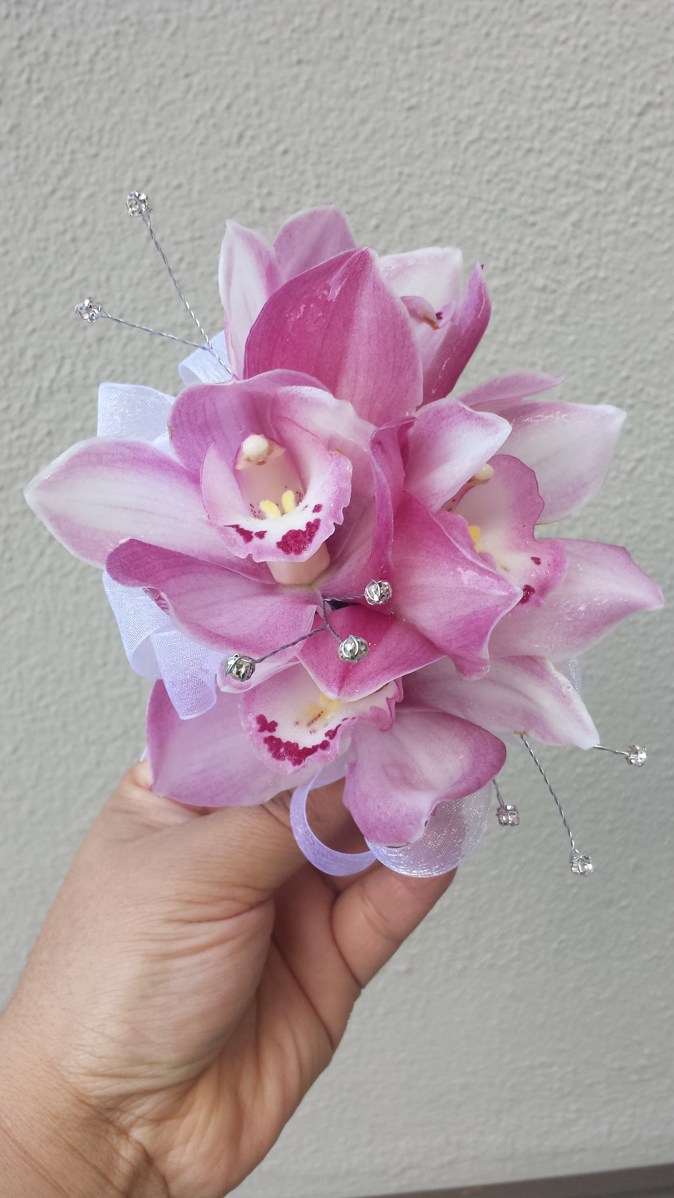 Pink Orchid Corsage In Beverly Hills Ca Apropos Floral Event Design
