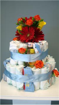 Baby Boy Diaper Cake By Flowers Of The Field
