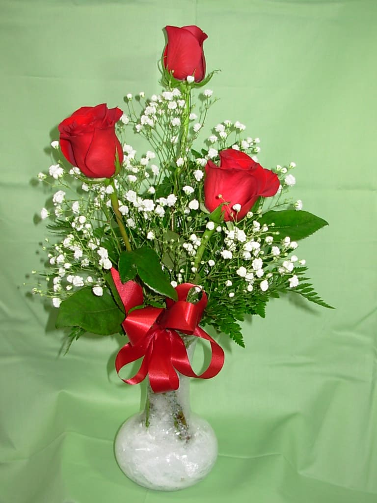3 Rose Bud Vase New R48 In Sumter Sc Newton S Greenhouse And Florist