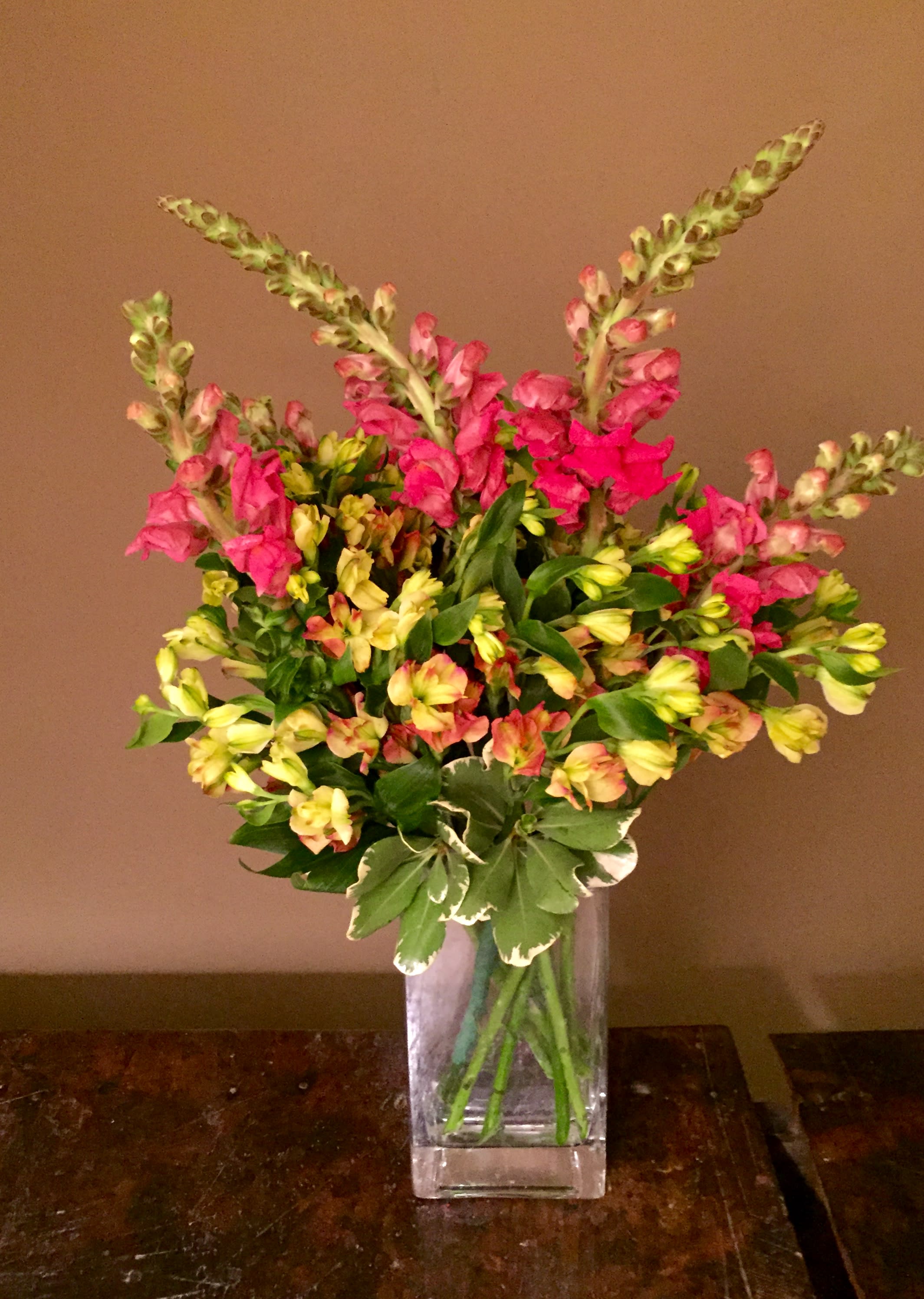 Snapdragons And Lilies By Flower Therapy Florist