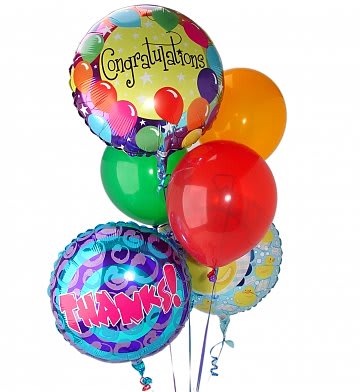 Mylar And Latex Balloon Bouquet In Arlington Va Twin Towers Florist