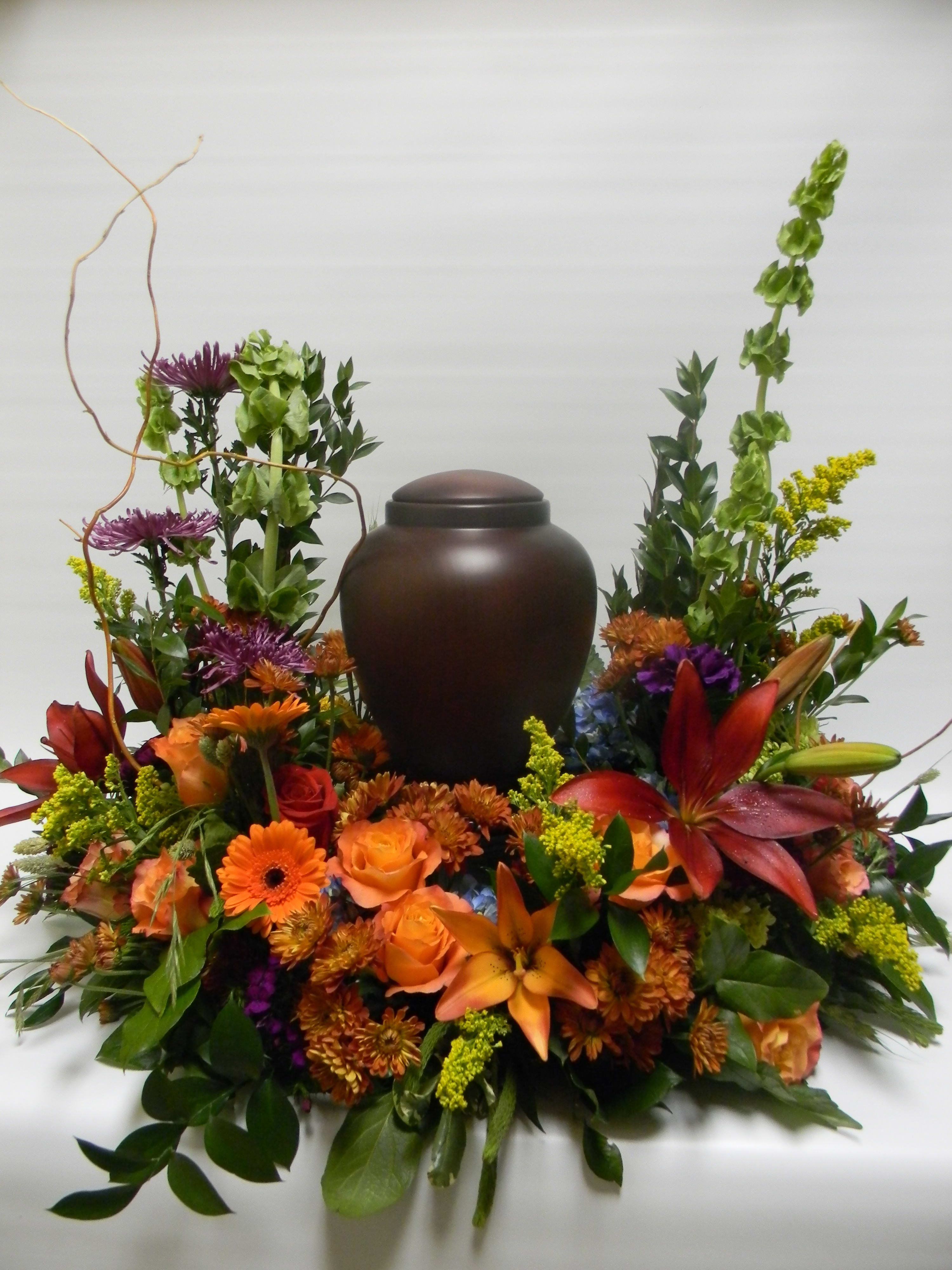 Beautiful tribute urn wreath in Prairie Village, KS Gregory's Fine Floral