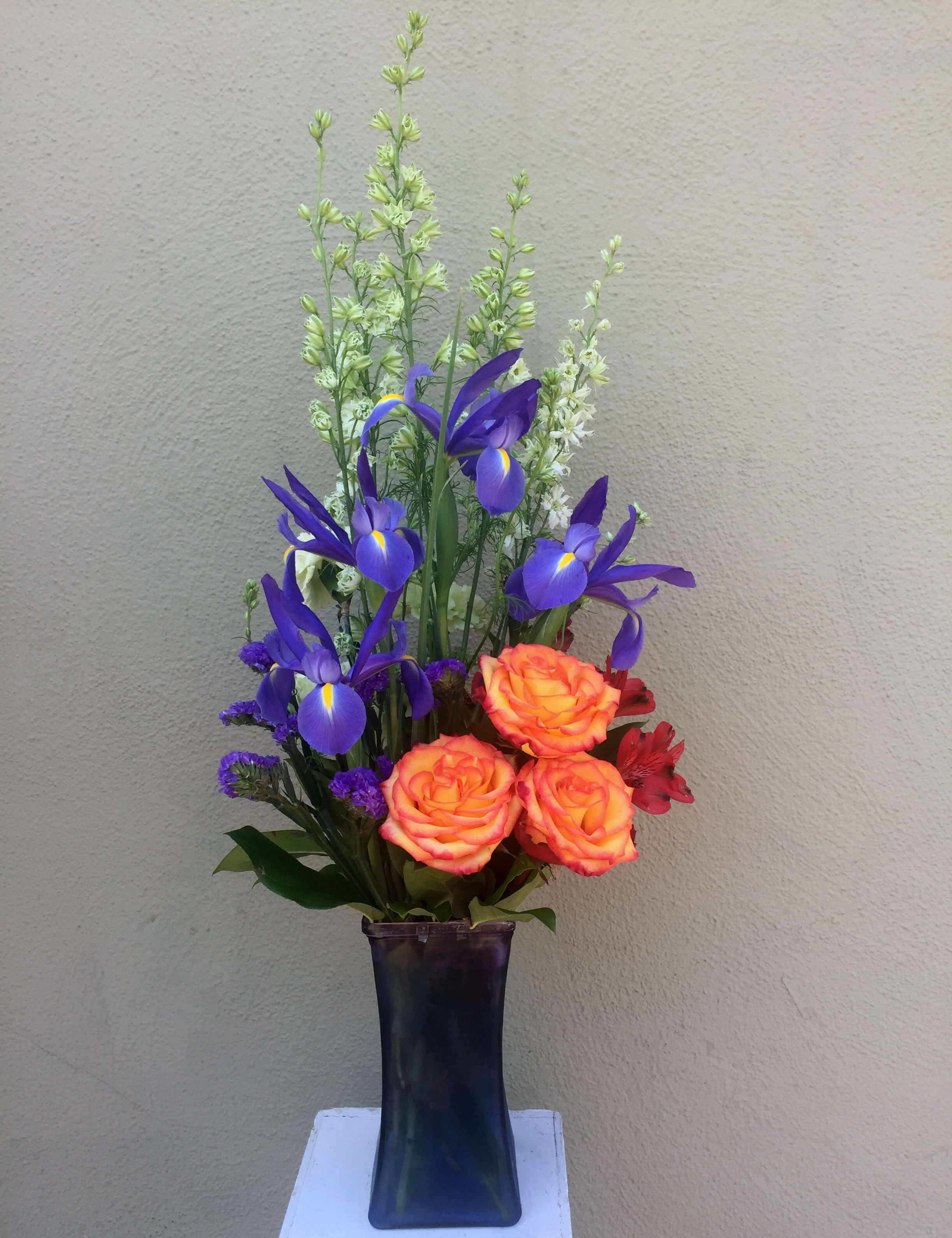 Iris And Rose Beauty In San Jose Ca Valley Florist