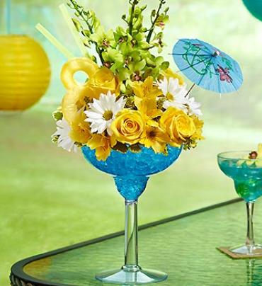 Blue Hawaiian Margarita In West Palm Beach Fl Glamour Flowers
