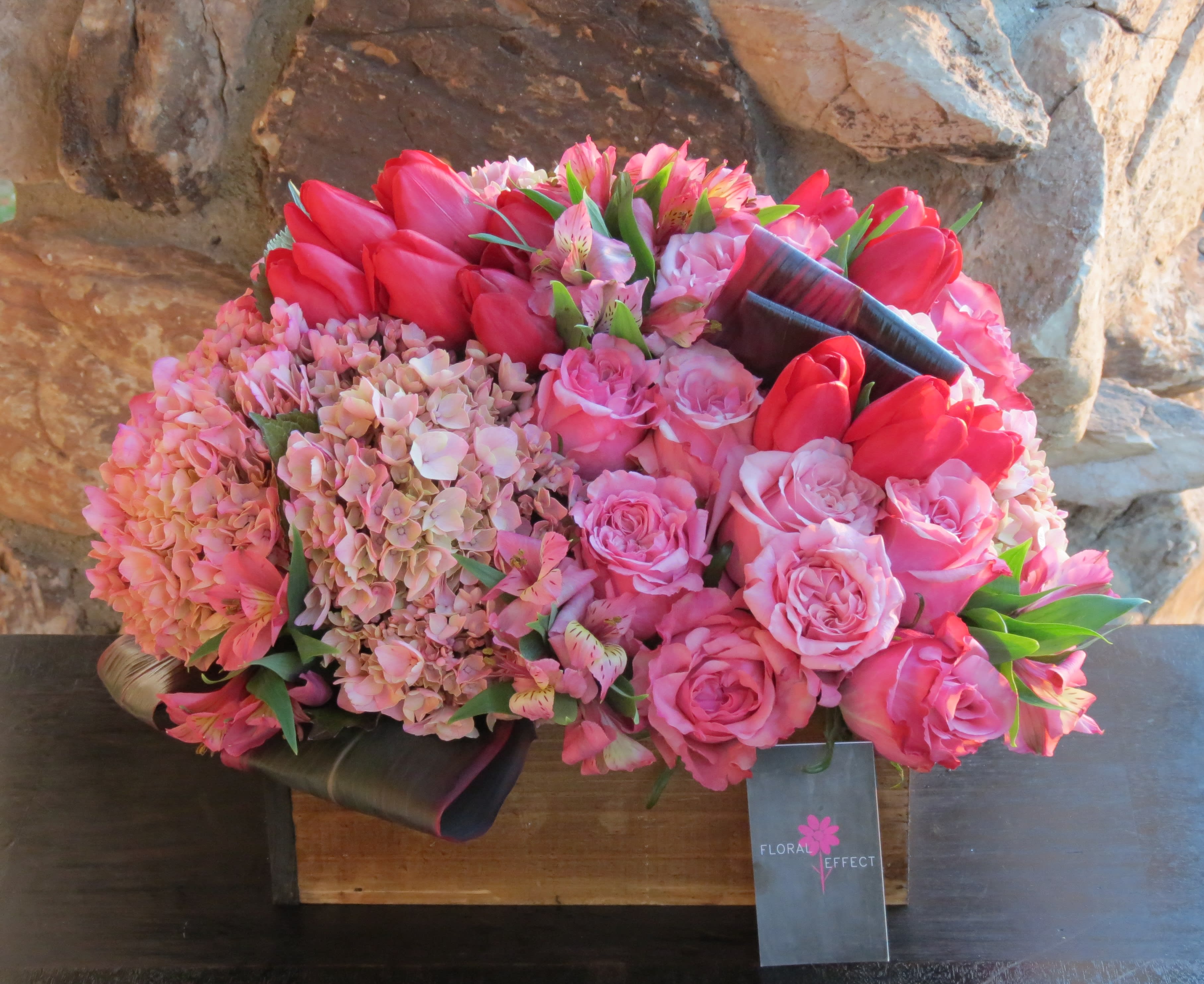 Pink Roses, Red Tulips, and Hydrangeas in Santa Clarita ...