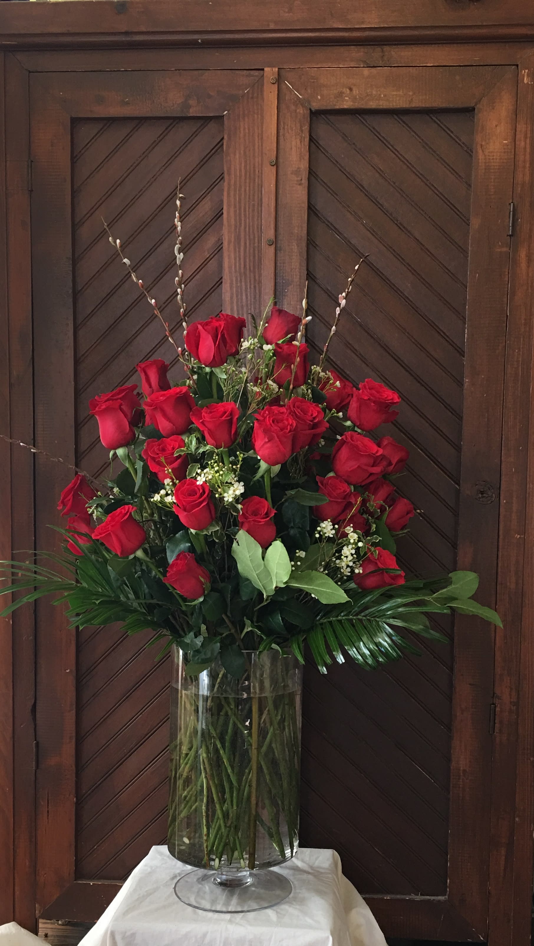 50 Roses Arrangement By Occasions Florist Gainesville