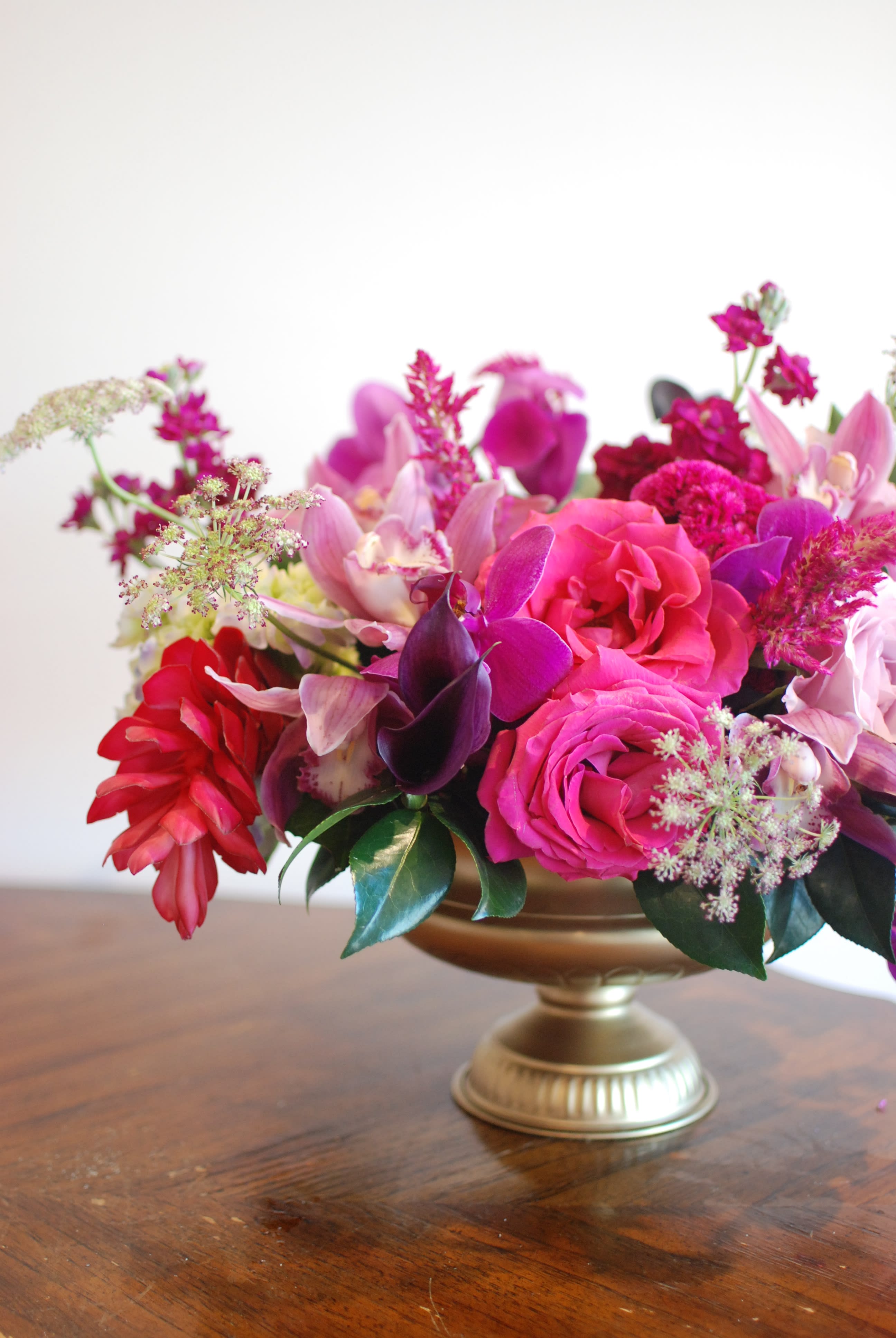 Mixed Roses And Orchid Bouquet By Wildflower
