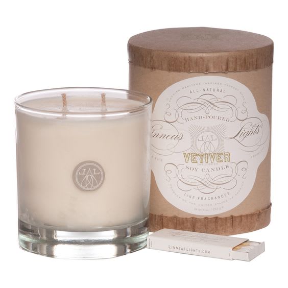 Linnea S Lights Vetiver Scented Candle In Saint Louis Mo Alex Waldbart Florist