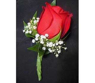 Single Rose Boutonniere By All Seasons Florist