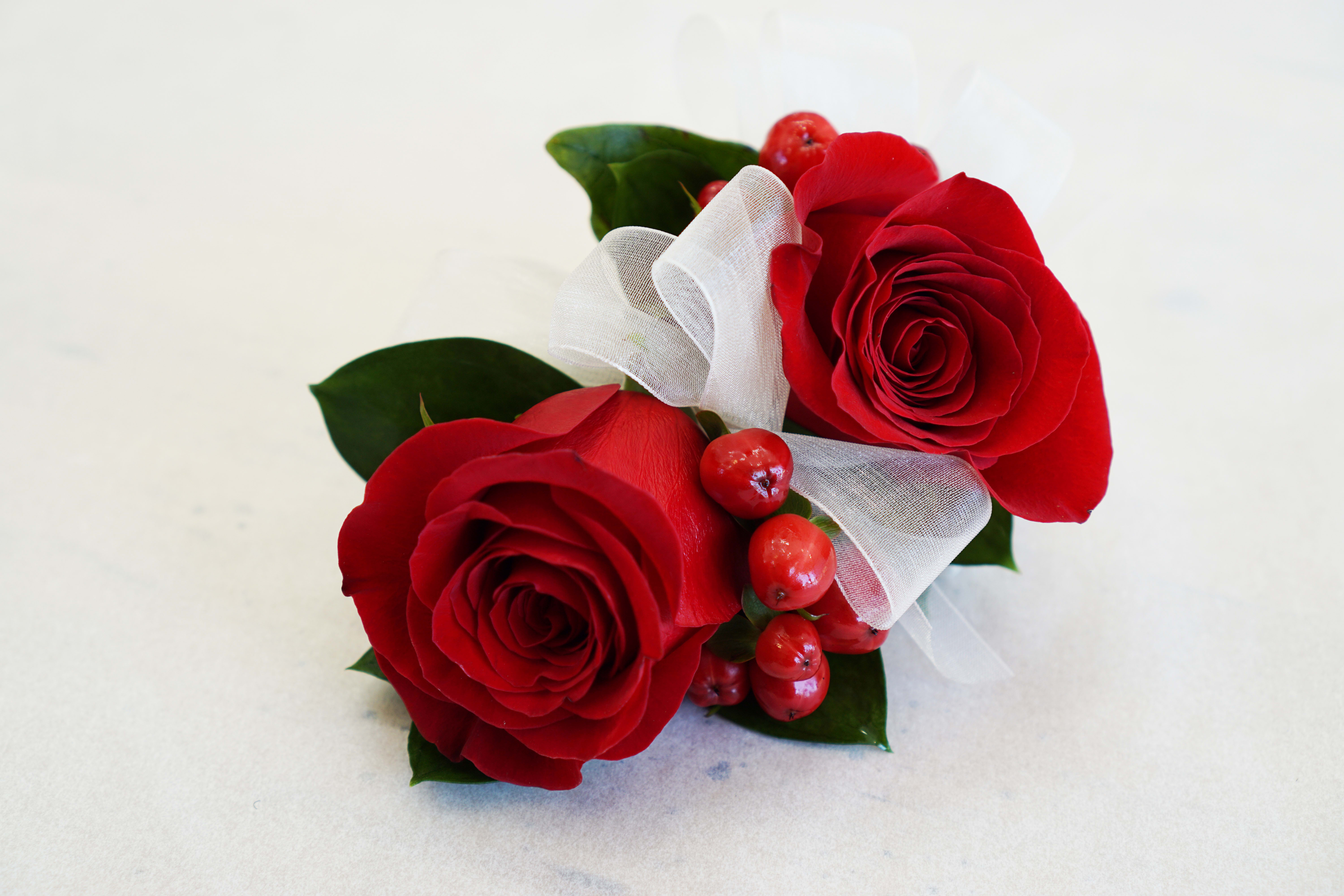 red corsage