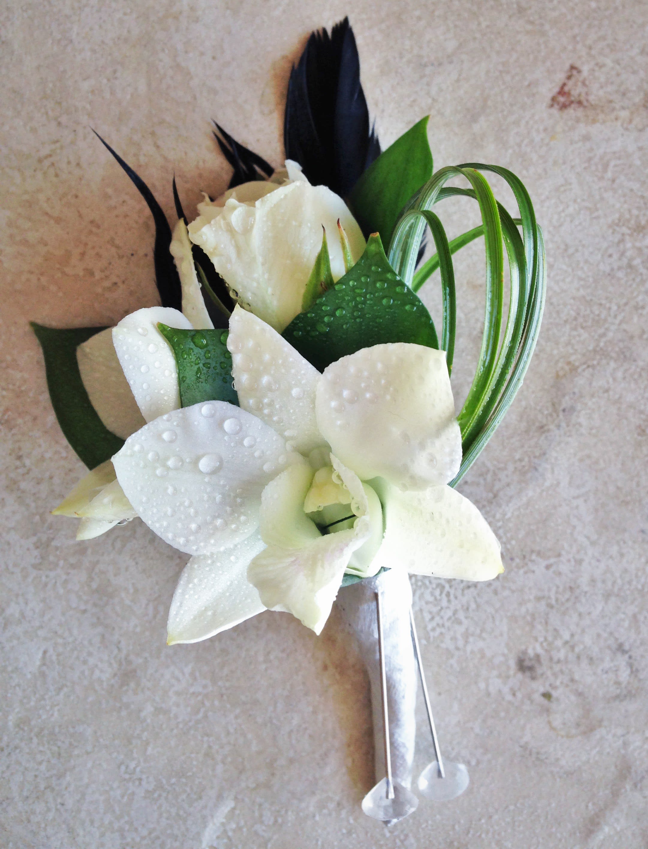 Rose And Orchid Boutonniere In Granada Hills Ca Village Florist