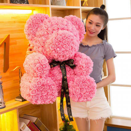 teddy bear rose box