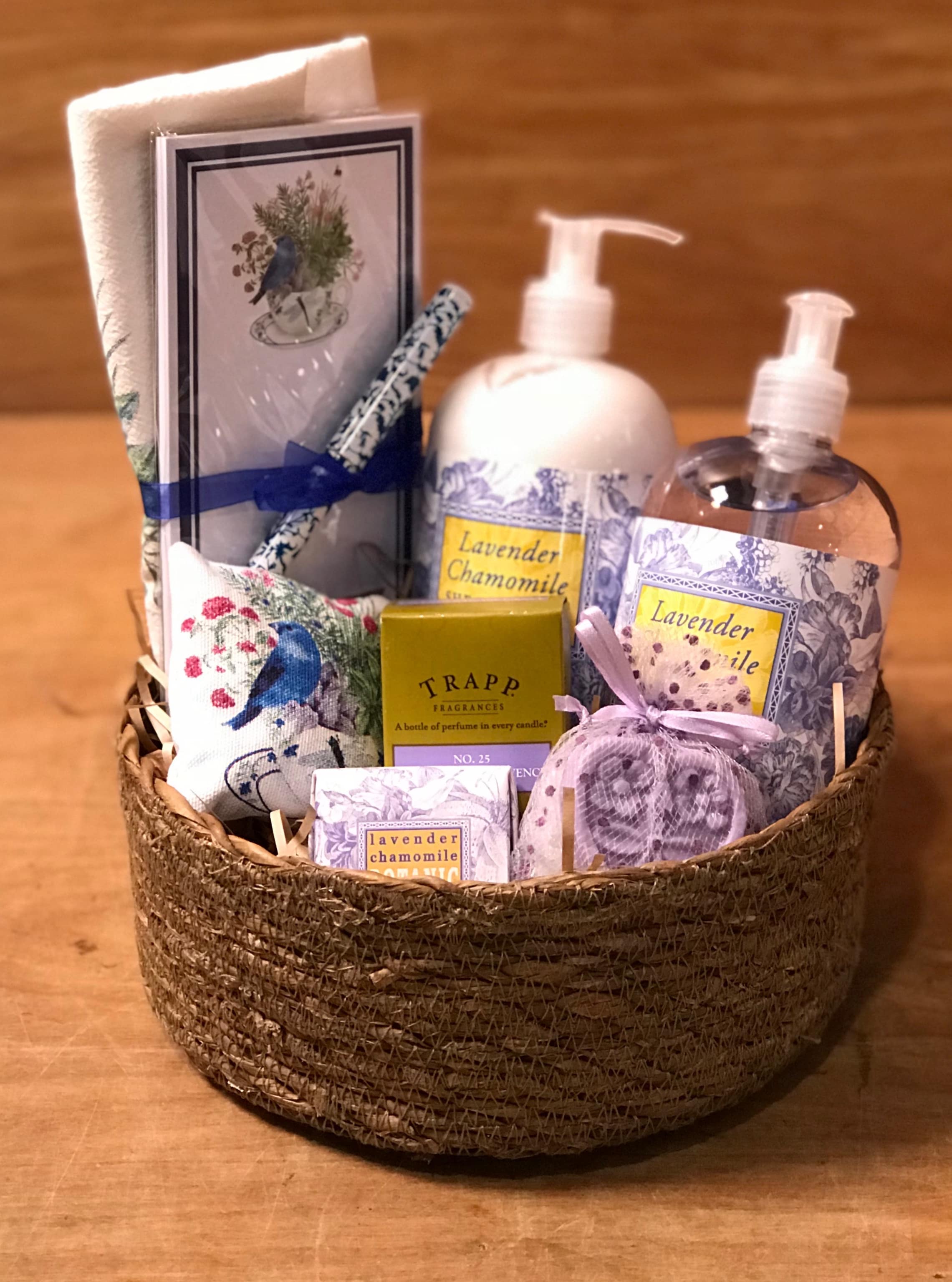Calming Lavender Basket In Mountainside Nj Christoffers Flowers And Gifts