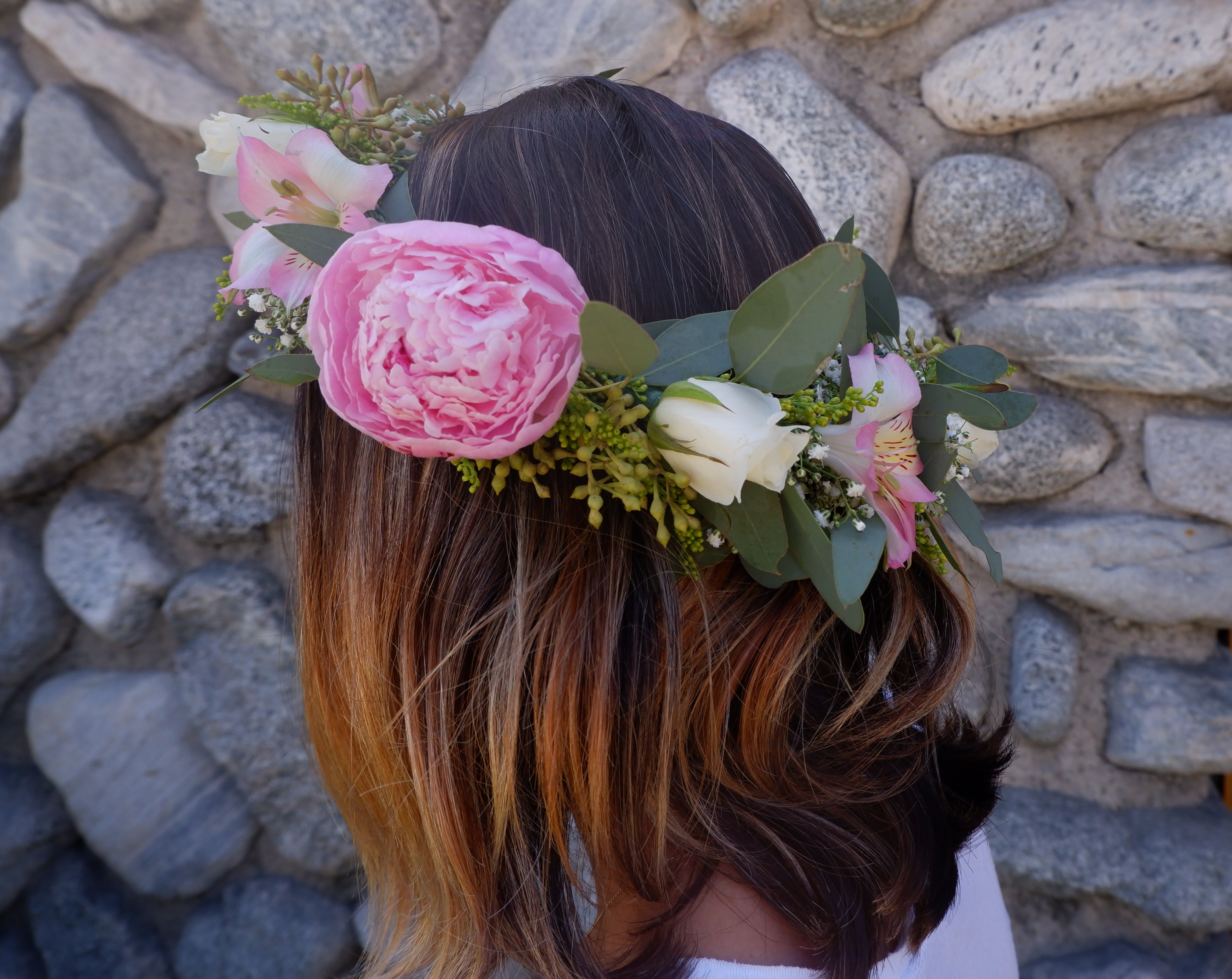 Rose And Peony Flower Crown Sf174 In Claremont Ca Sherwood