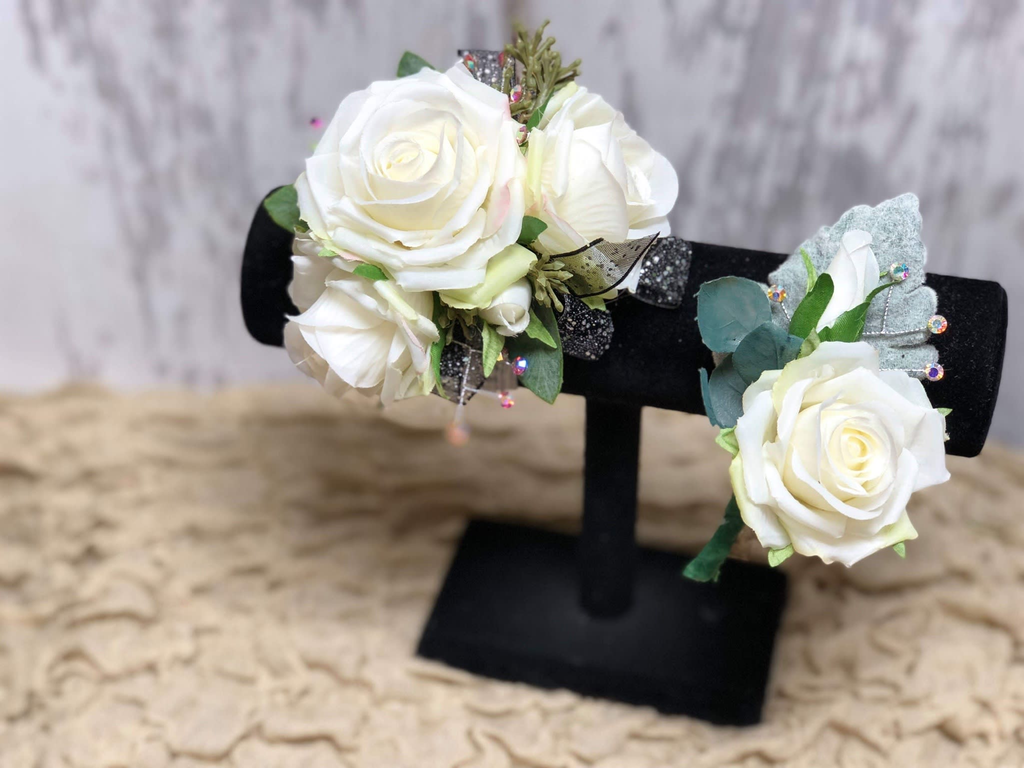 Artificial White Rose Prom In Fayette Mo Paisley Bowtique Floral Design