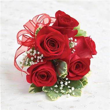 red corsage