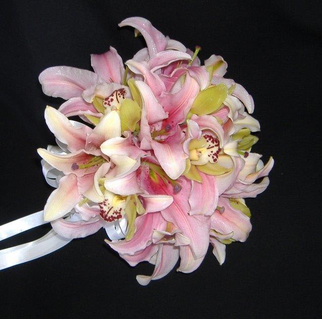 Bride Bouquet Lilies Orchids In Castle Rock Co Sander Ranch Flowers