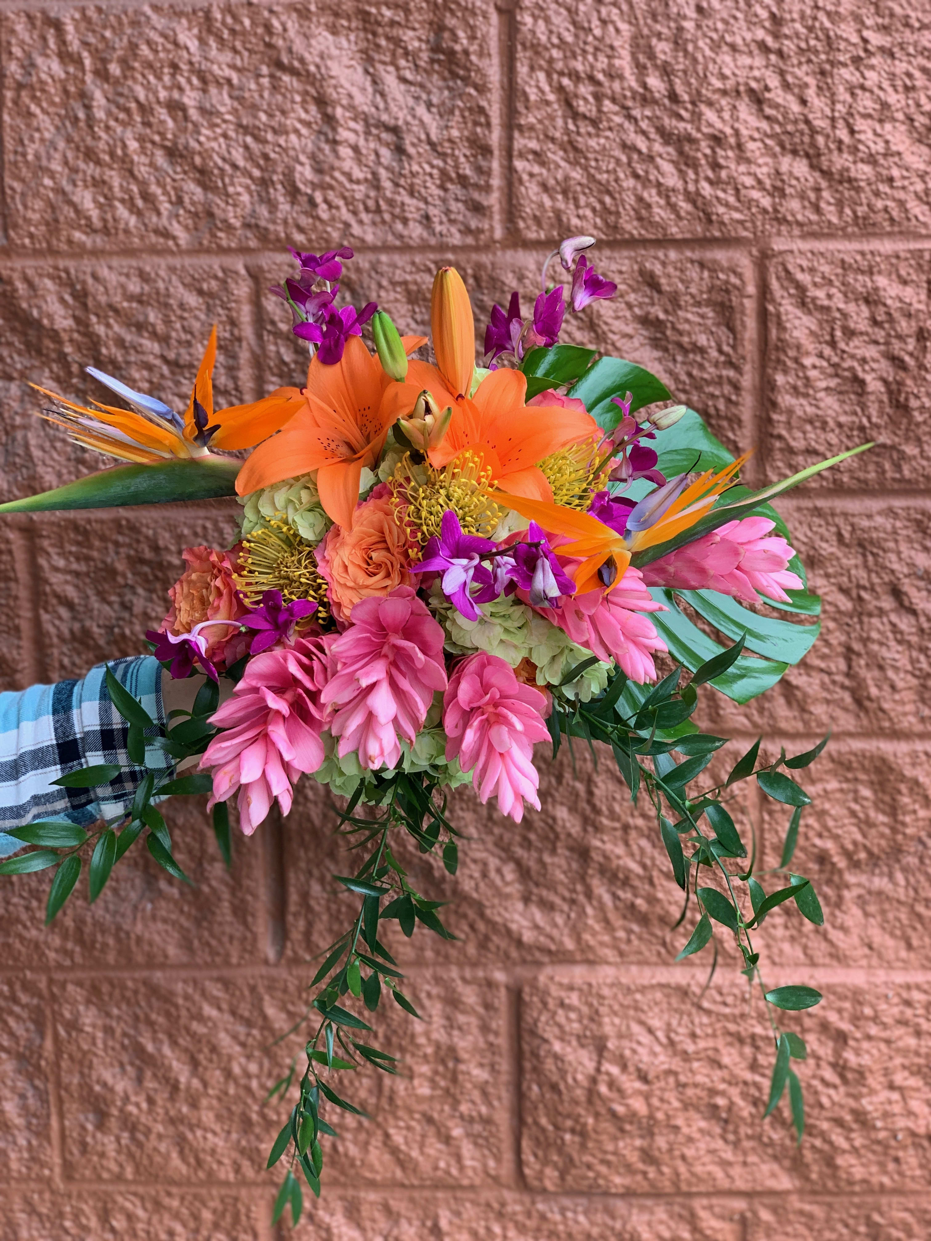 Tropical Bridal Bouquet In Lawrenceburg In Artistic Floral