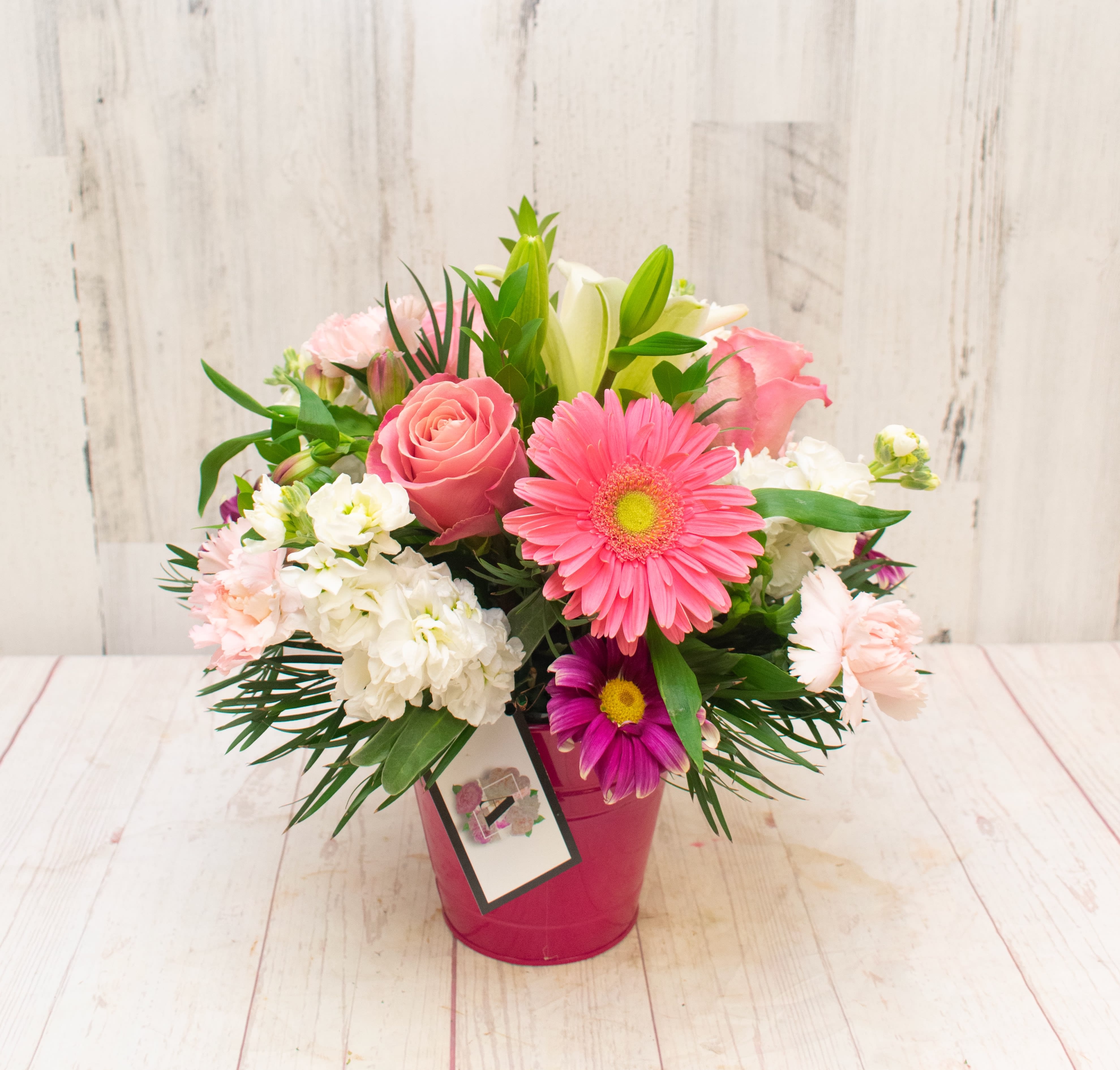 Bucket of Love in Montebello, CA Amore Dolce Flowers