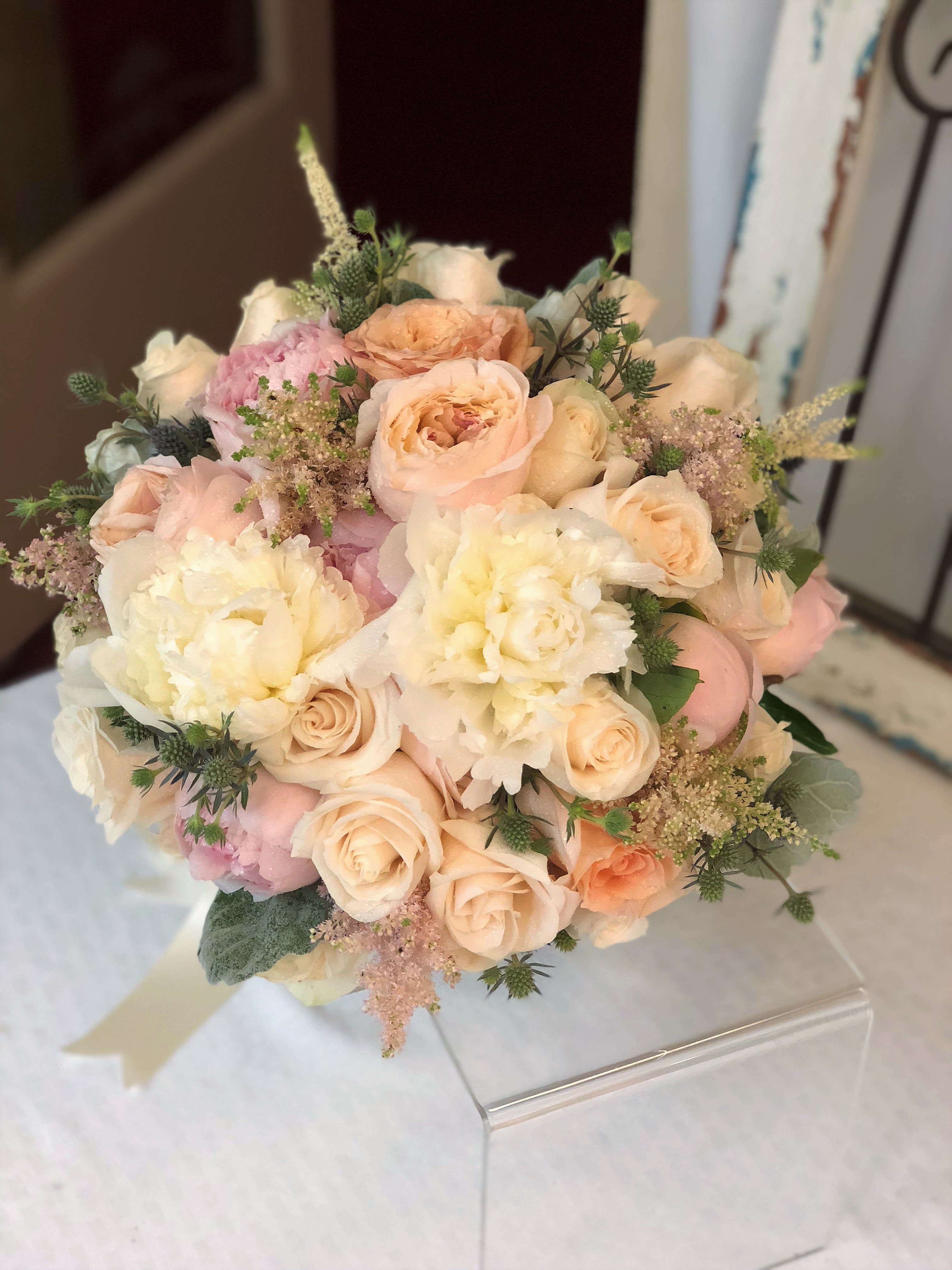 rose bridesmaid bouquet