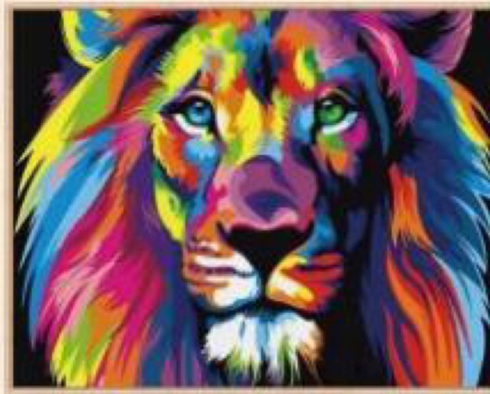 Lion Diamond Painting Kit In Poseyville In Joni S Flower Shop