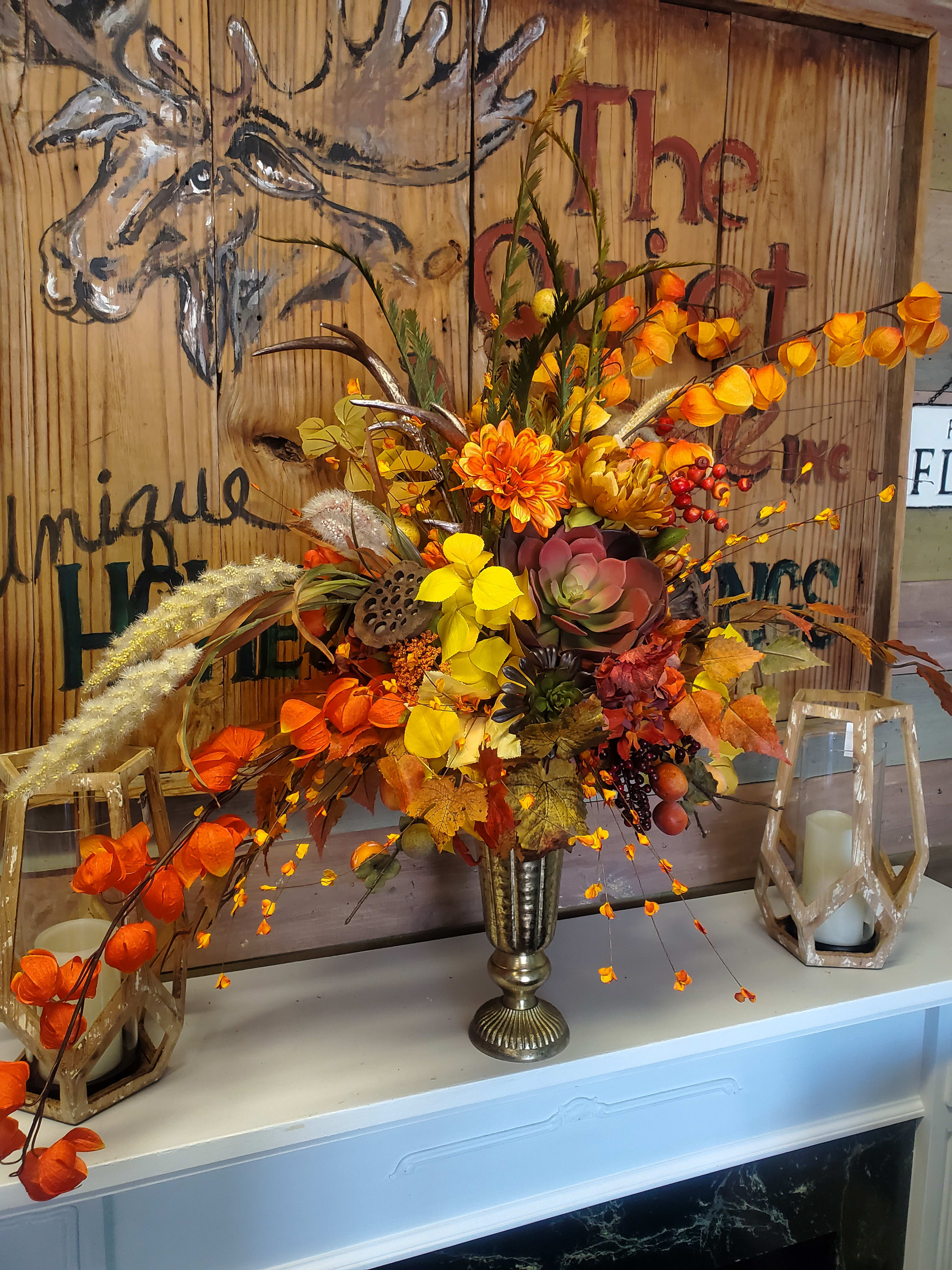 fall silk flower arrangements