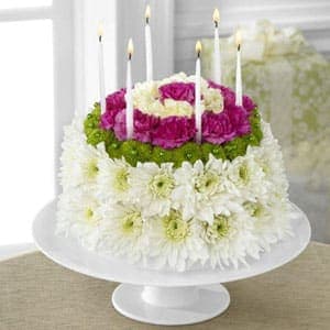 The FTD® Wonderful Wishes Floral Cake in Cridersville, OH ...