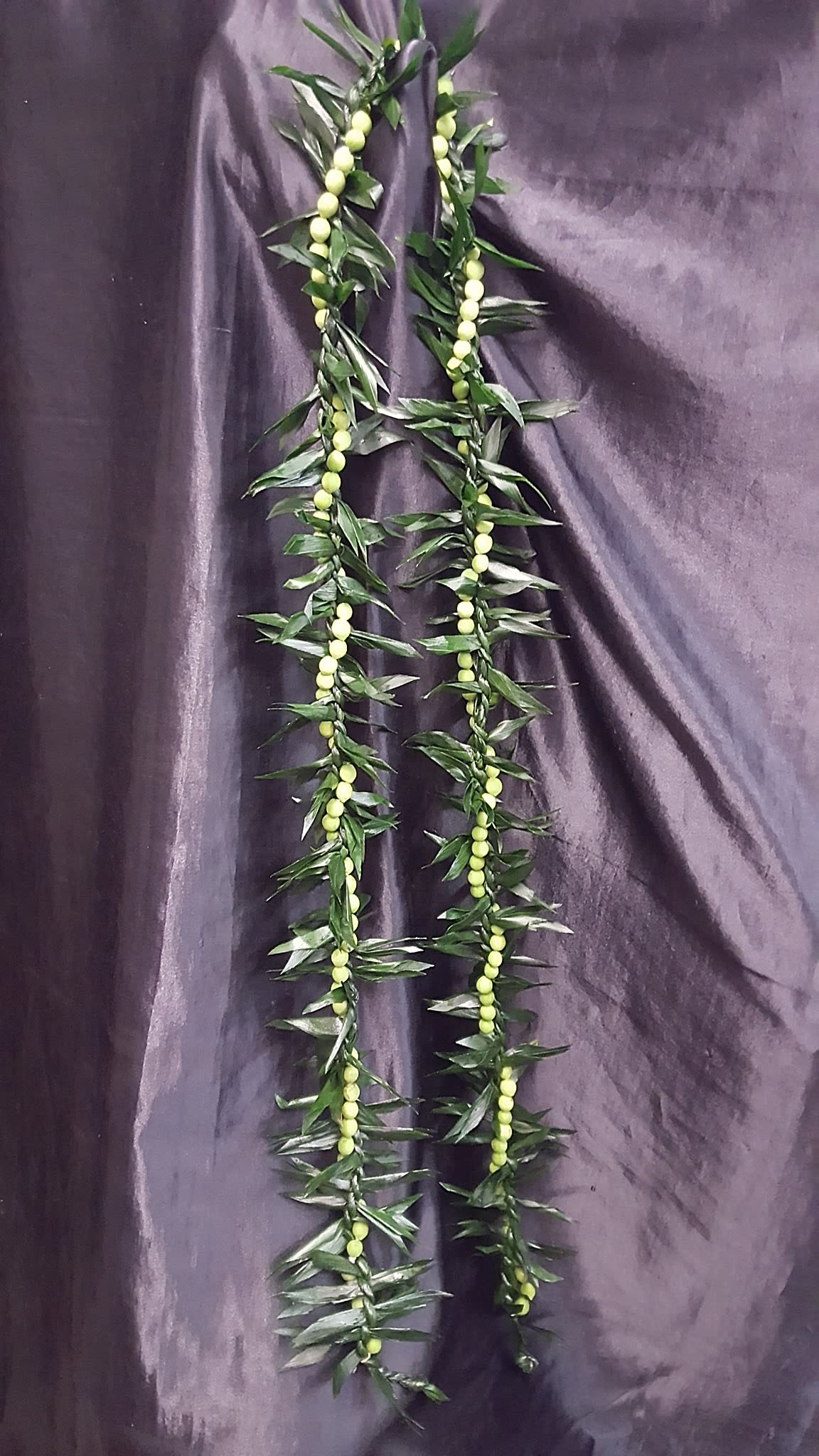 MAILE TI LEAF ENTWINED WITH SEAGRAPE LEI (SEASONAL) in Lihue, HI | Flowers Forever LLC How To Preserve A Lei Forever