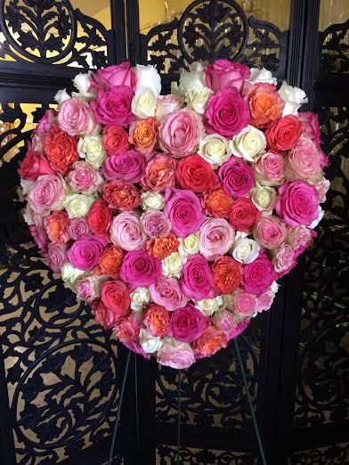 Pink Rose Heart In San Diego Ca Point Loma Village Florist