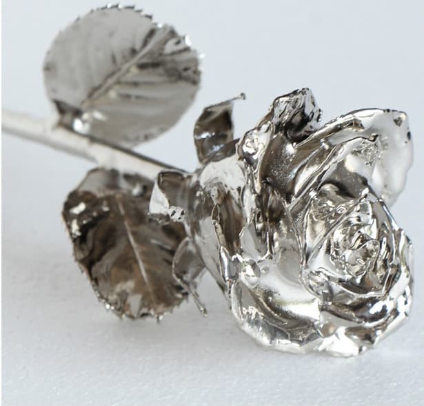 Silver Dipped Real Rose In Brooklyn Ny Flowers By Emil