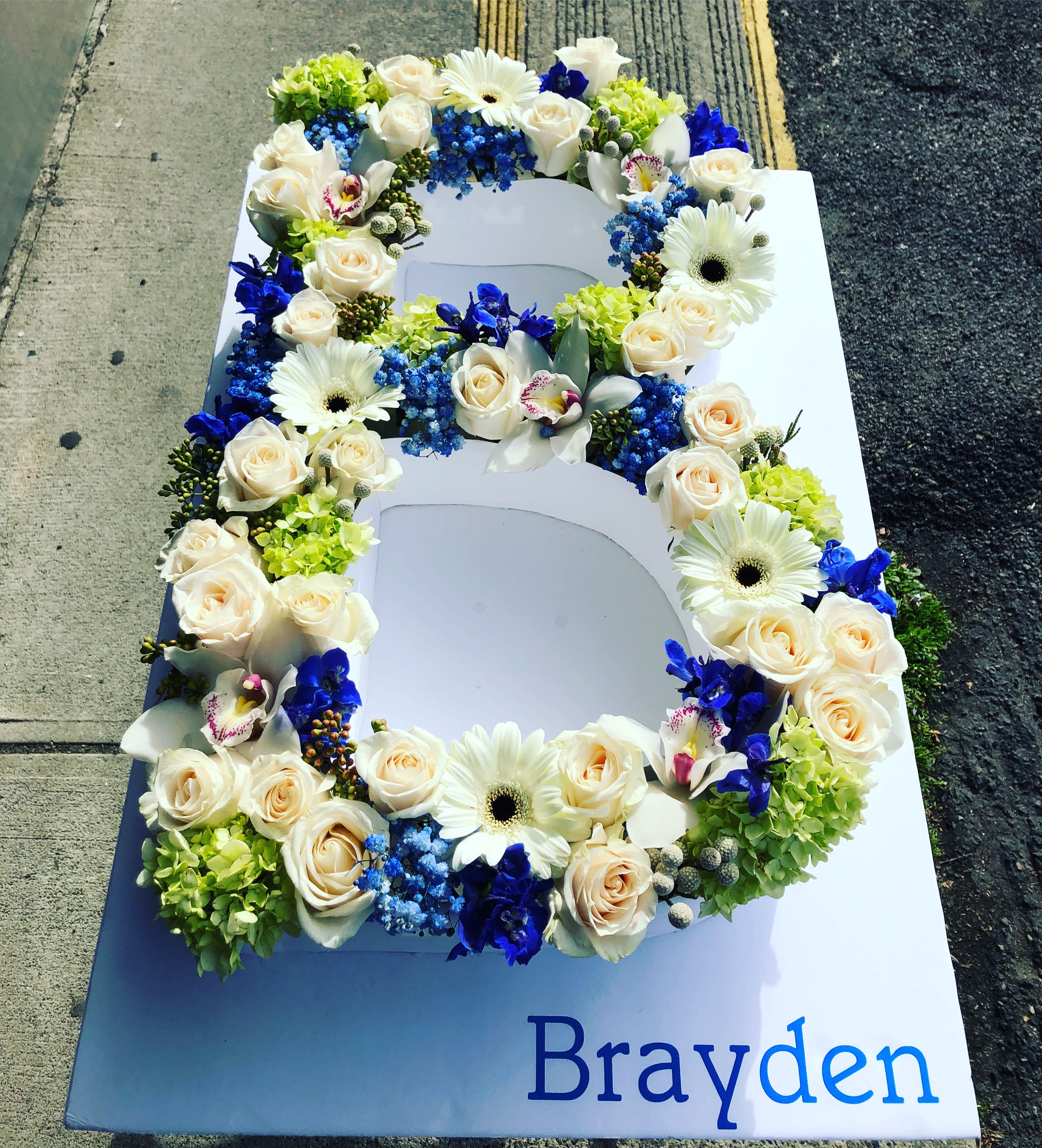 baby boy custom design letter b in brooklyn ny lv flower events baby boy custom design letter b in brooklyn ny lv flower events