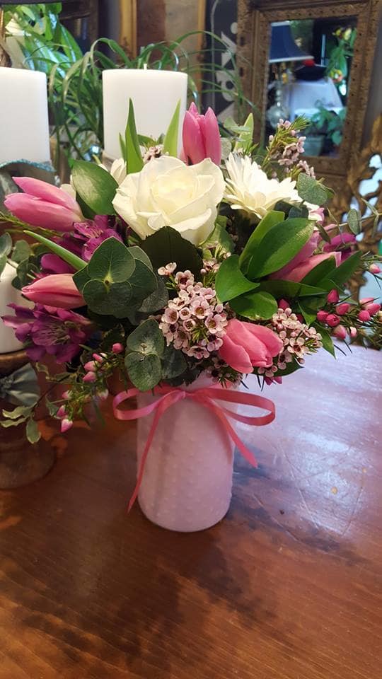Tulips And Roses In Wells Me Flowers By Christine