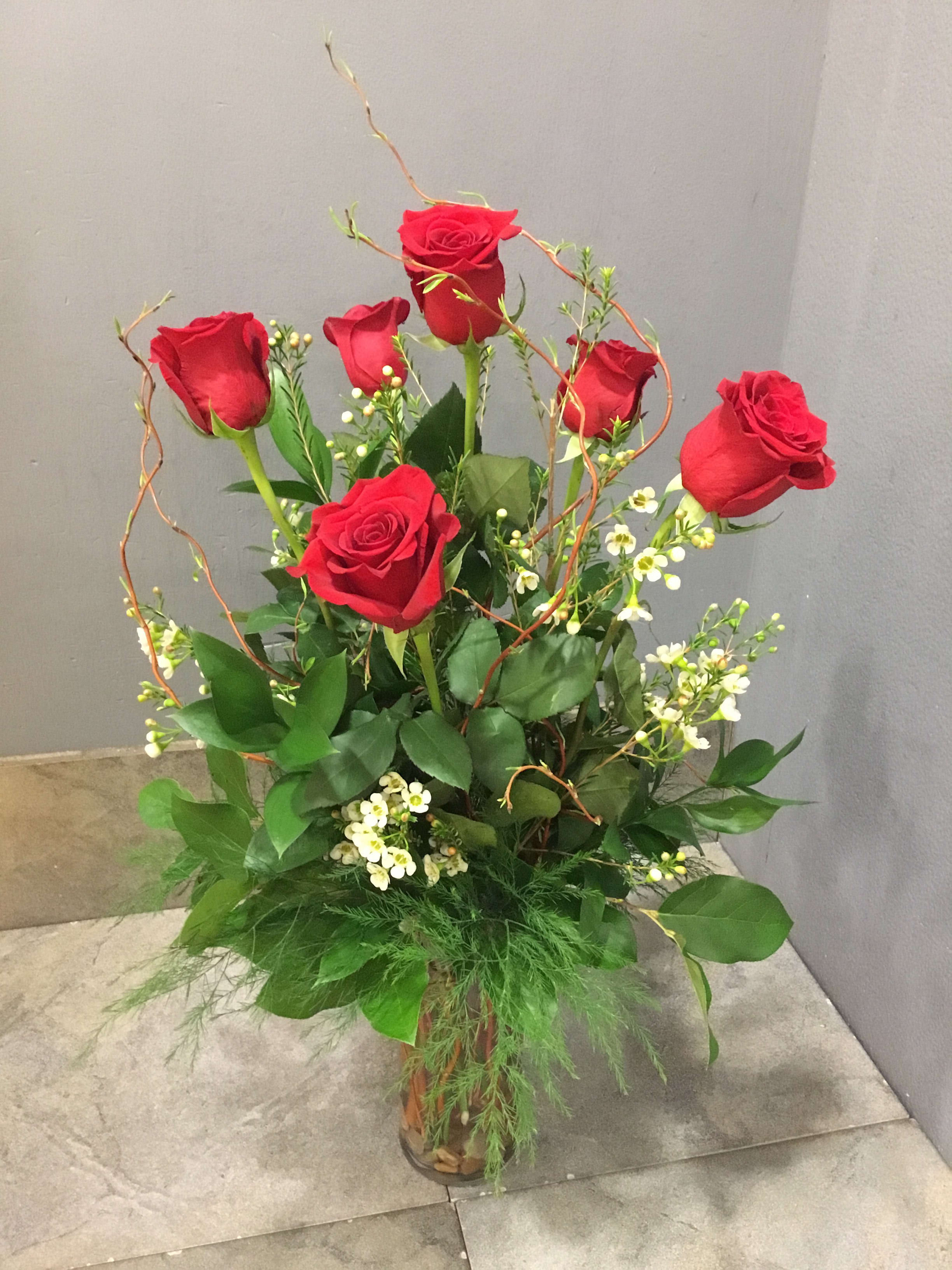 Half Dozen Roses In Spokane Wa Bloem Flowers Chocolates Paperie