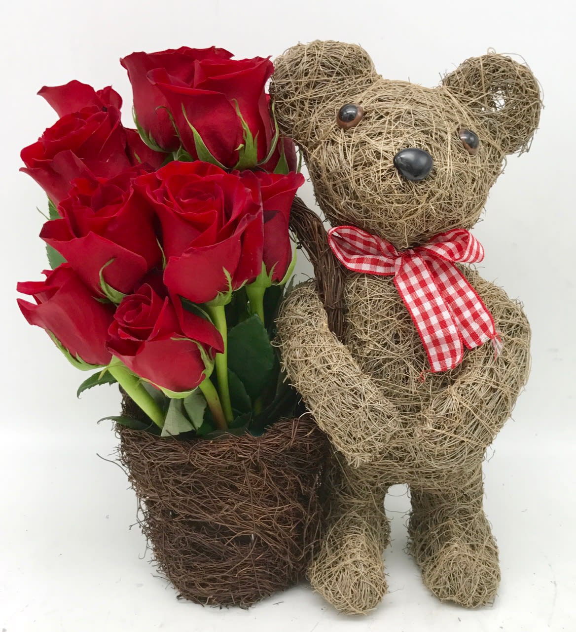 teddy bear basket