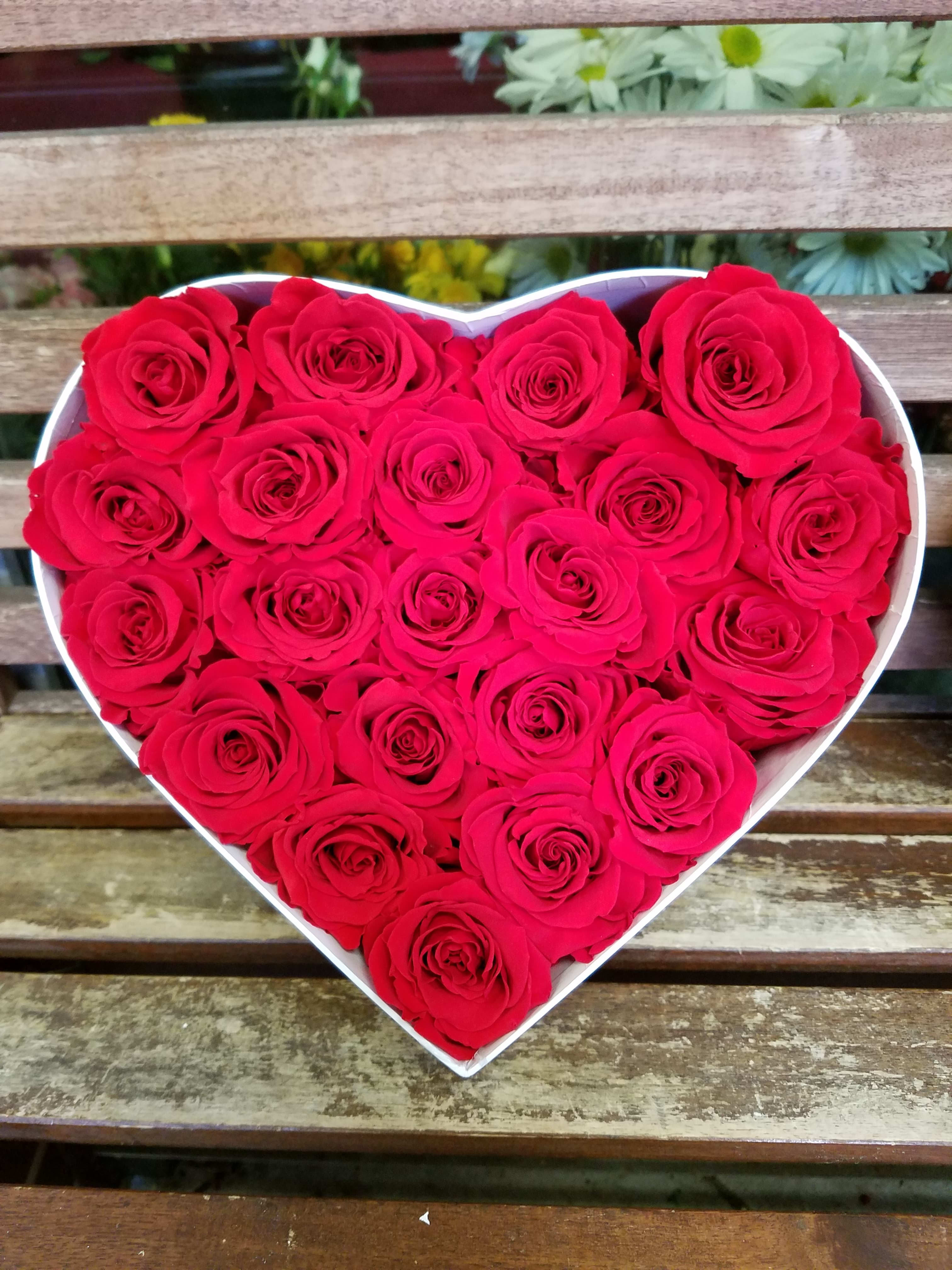 Fresh Cut Roses In Heart Shaped Boxes in Brooklyn, NY ...