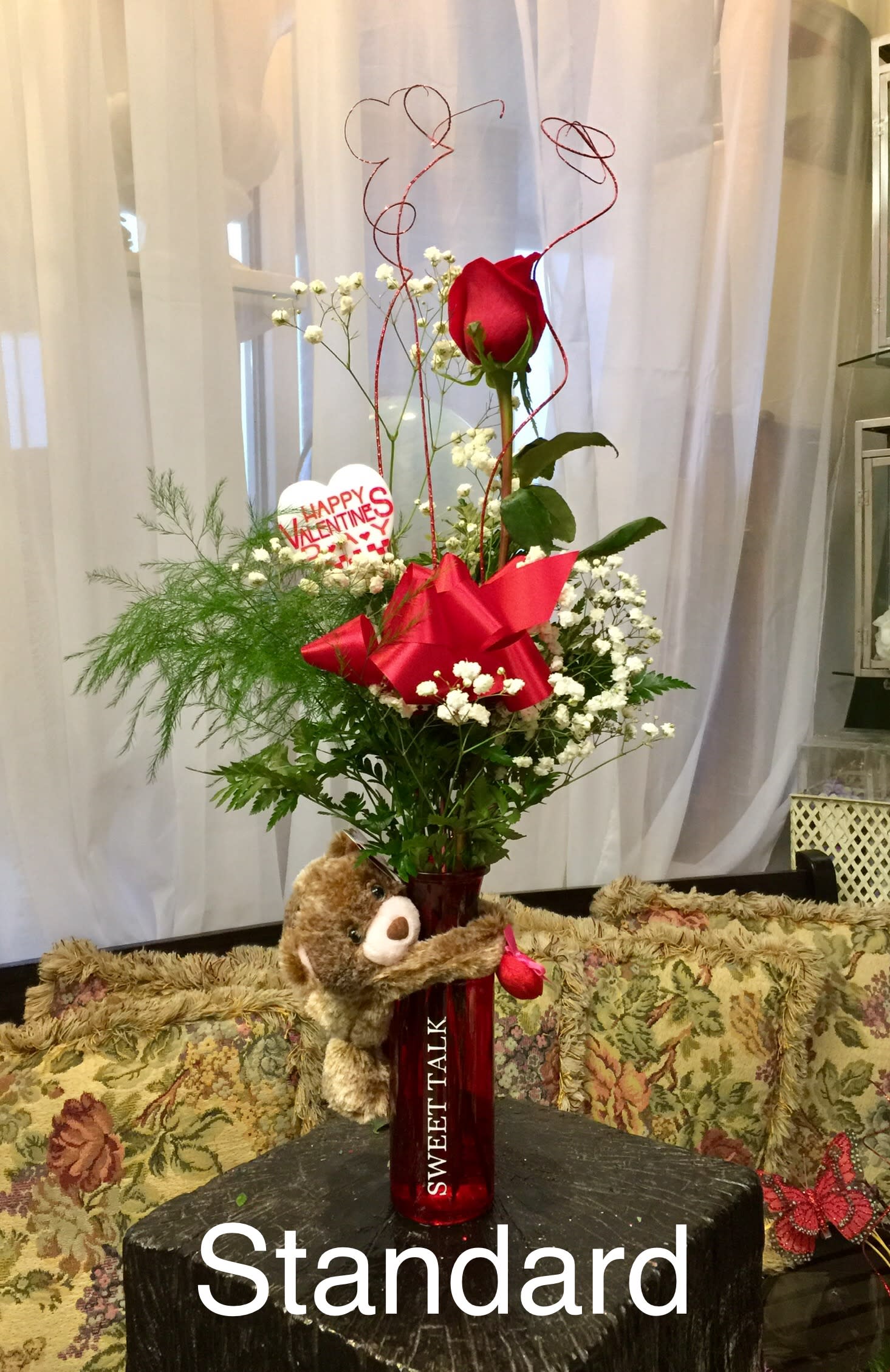 real rose teddy bear