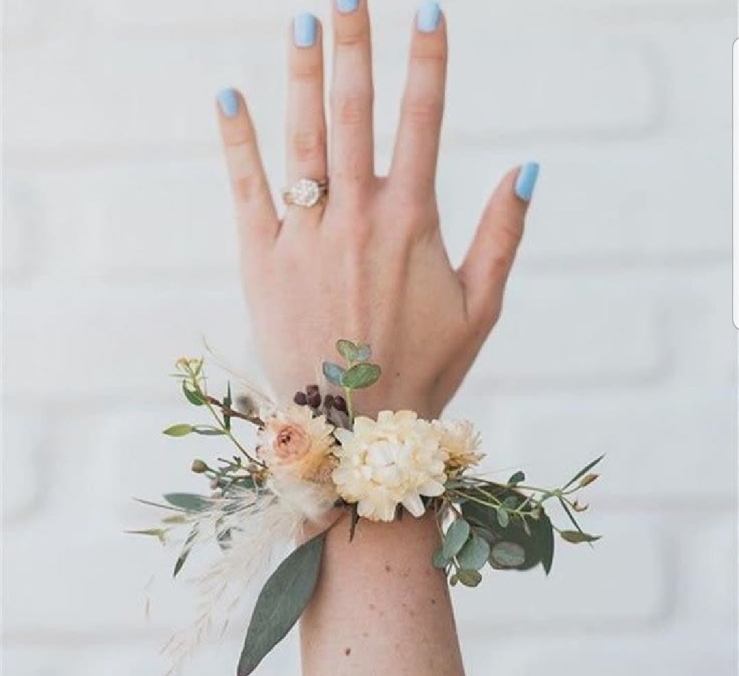 Dried Flower Wrist Corsage By Floral Designs By Randi