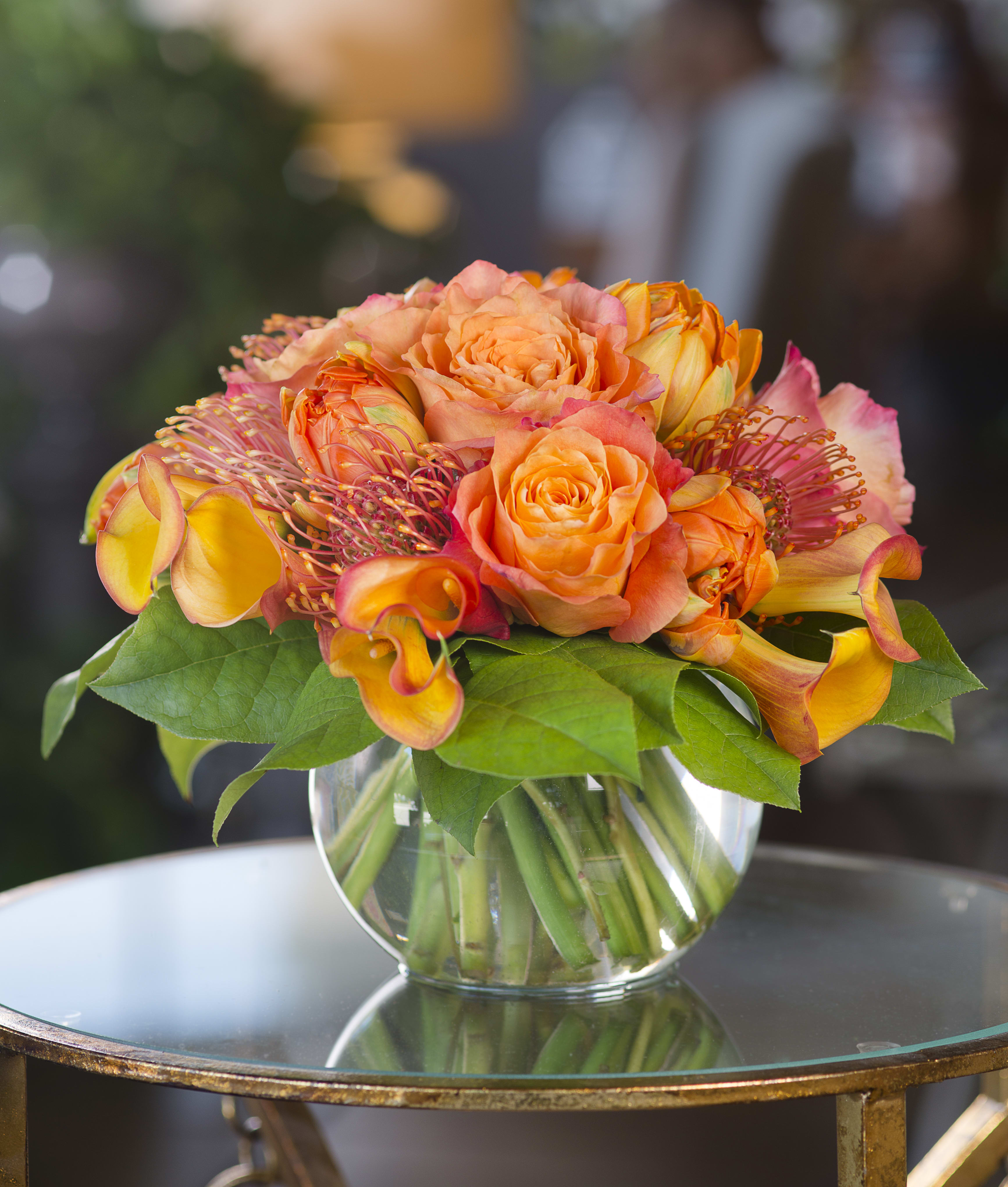 Sunset Rose Bowl Bouquet In Pasadena Ca Jacob Maarse Florists