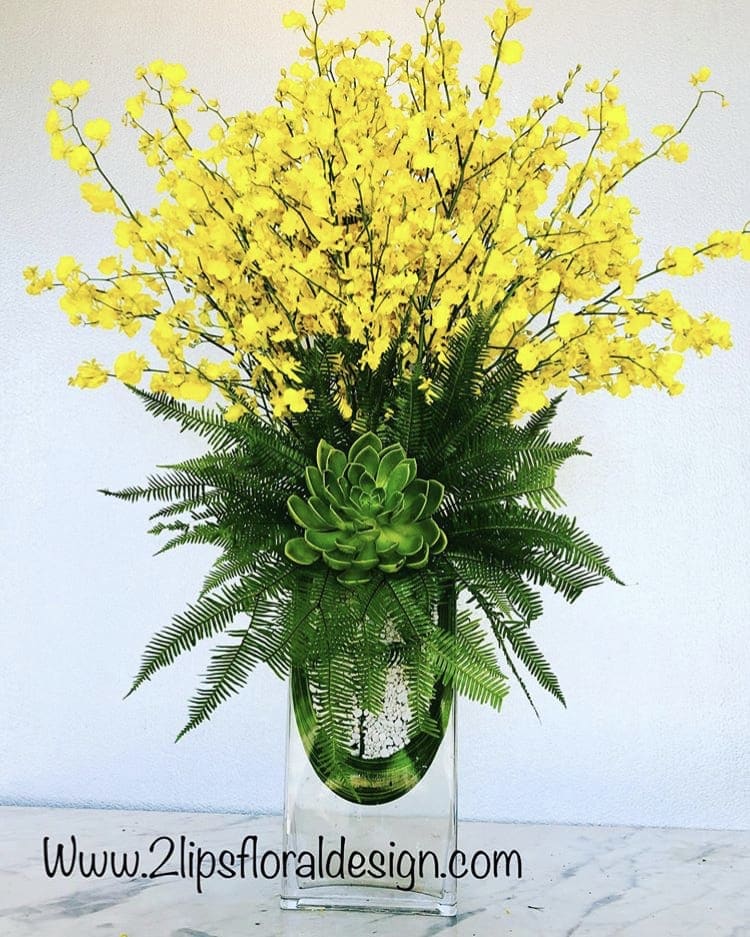 Moonlight Yellow Orchids In Oakland Park Fl 2 Lips Floral Design