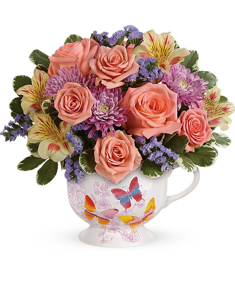 Teleflora's Butterfly Sunrise Bouquet in Marrero, LA Westbank Florist LLC